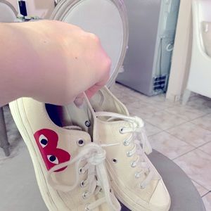 Comme de garçons converse  shoes gently used.purchased at Nordstrom $150